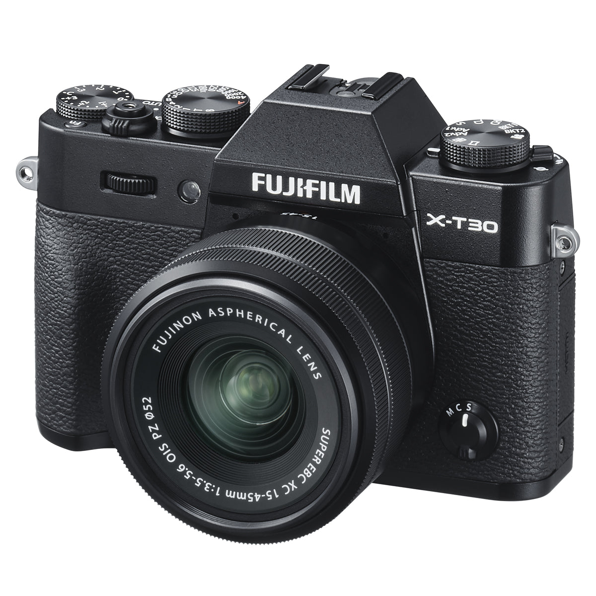 Fujifilm X-T30 Mirrorless Body with XC 15-45mm PZ Lens Kit (Black)