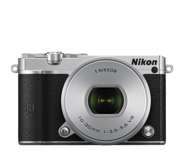 Nikon 1 J5 Digital Camera with 10-30mm Lens Silver, camera mirrorless cameras, Nikon - Pictureline - 1