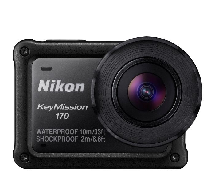 Nikon KeyMission 170 (Black), video action cameras, Nikon - Pictureline - 1