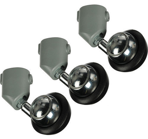 Manfrotto Casters for Light Stands - 22mm Legs (Set of 3), supports general accessories, Manfrotto - Pictureline
