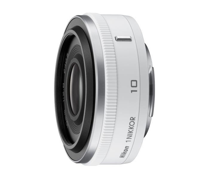 Nikon 1 Nikkor 10mm f/2.8 CX Lens White, lenses mirrorless, Nikon - Pictureline - 2