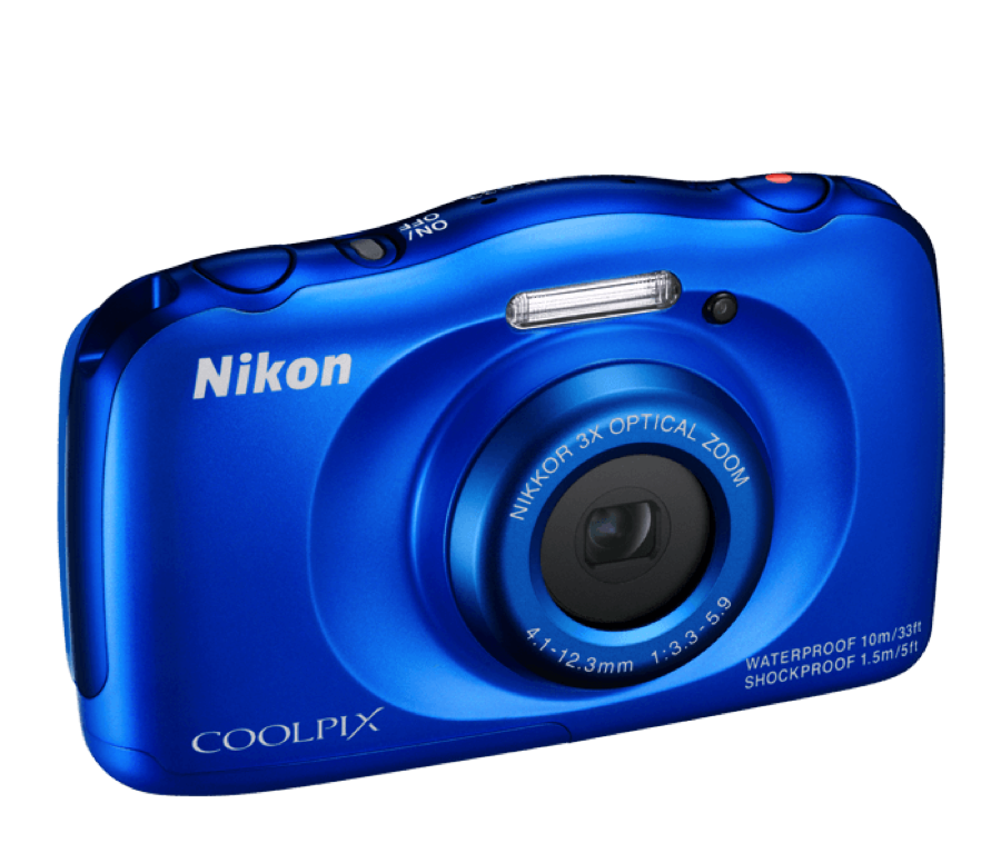 Nikon Coolpix S33 Digital Camera Blue, discontinued, Nikon - Pictureline  - 2