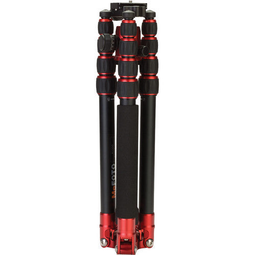 MeFOTO GlobeTrotter Carbon Fiber Travel Tripod Kit (Red), tripods travel & compact, MeFOTO - Pictureline - 2