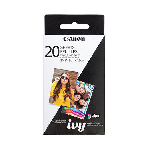 Canon 2x3” Zink Photo Paper Pack (20 sheets)