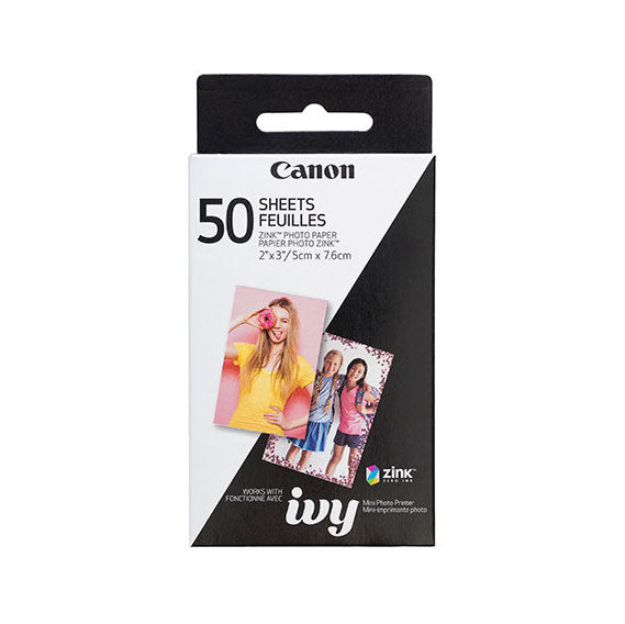 Canon 2x3” Zink Photo Paper Pack (50 sheets)