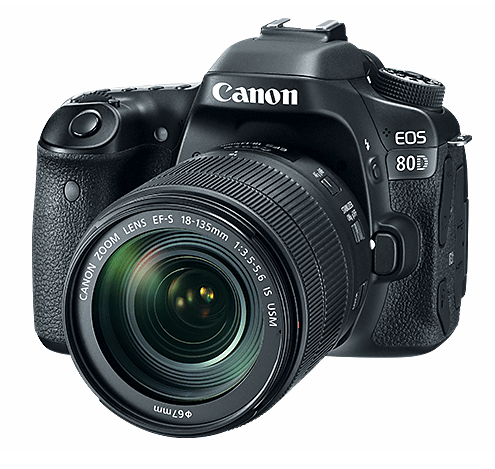 Canon EOS 80D DSLR Camera with 18-135mm IS USM Lens, camera dslr cameras, Canon - Pictureline - 1