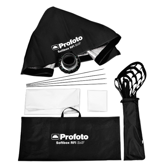 Profoto RFi Softbox 2x3' Kit w/Speedring & Grid, lighting barndoors and grids, Profoto - Pictureline