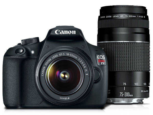 Canon EOS Rebel T5 18-55mm + 75-300mm + Bag Kit, discontinued, Canon - Pictureline - 1