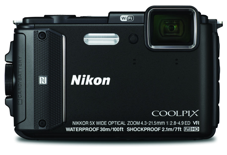 Nikon Coolpix AW130 Digital Camera Black, discontinued, Nikon - Pictureline - 1