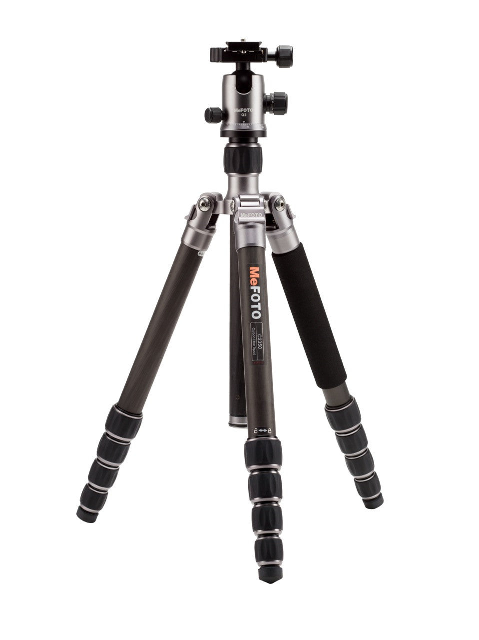 MeFOTO GlobeTrotter Carbon Fiber Travel Tripod Kit (Titanium), tripods travel & compact, MeFOTO - Pictureline - 1