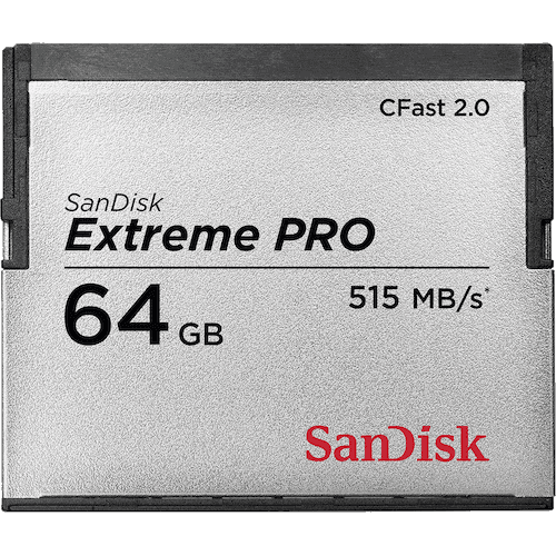 SanDisk Extreme Pro 64GB CFast 2.0 Memory Card ;, camera memory cards, SanDisk - Pictureline