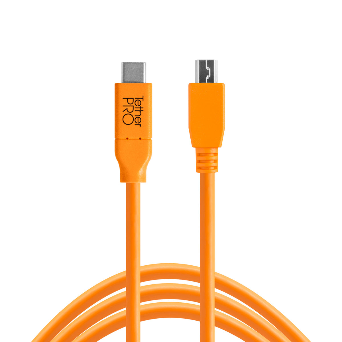 Tether Tools TetherPro USB-C to 2.0 Mini-B 5-Pin, 15’ (4.6m) ORG