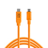 Tether Tools TetherPro USB-C to 2.0 Micro-B 5-Pin, 15’ (4.6m) ORG