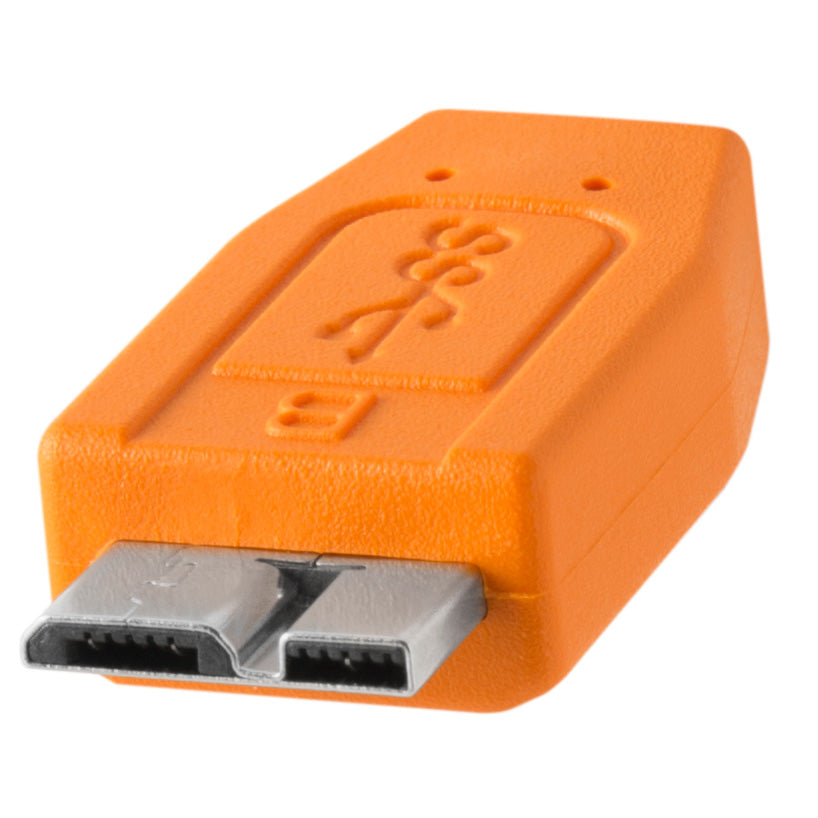 Tether Tools TetherPro USB-C to 3.0 Micro-B, 15’ Orange