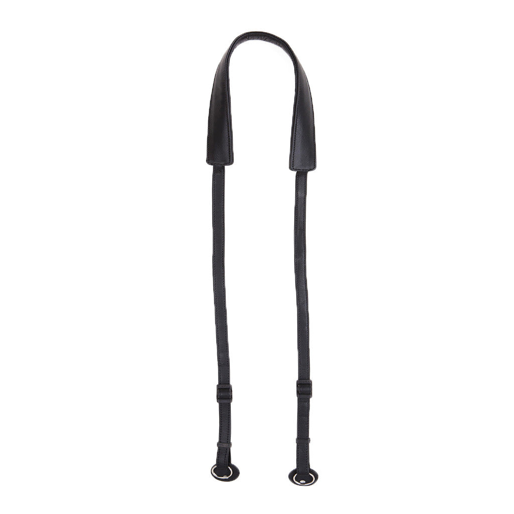 Cecilia 2.5cm Adjustable Leather Camera Strap (Black), camera straps, Cecilia - Pictureline - 1