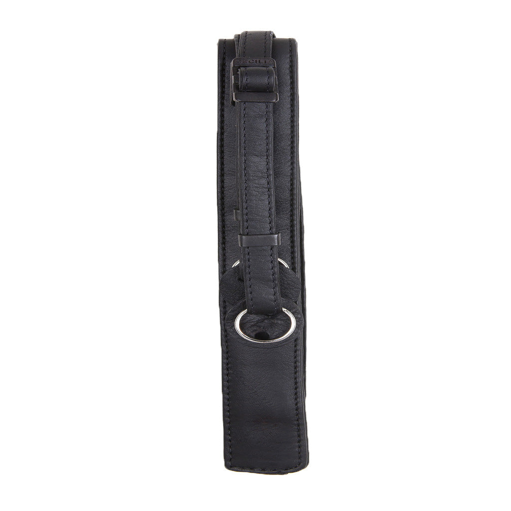 Cecilia 2.5cm Adjustable Leather Camera Strap (Black), camera straps, Cecilia - Pictureline  - 2