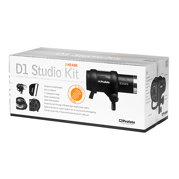 Profoto D1 Studio Kit 500/500/1000 Air w/o Air Remote, lighting studio flash, Profoto - Pictureline - 3
