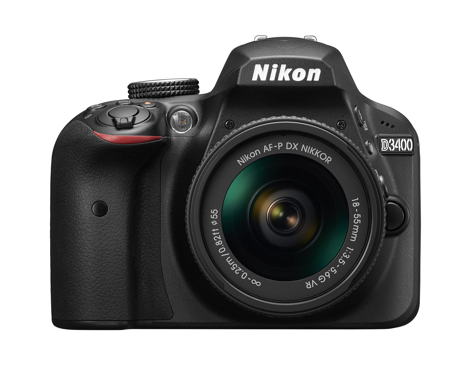 Nikon D3400 DX-format Digital SLR Kit w/ 18-55mm DX G VR Zoom Lens Black, camera dslr cameras, Nikon - Pictureline - 1