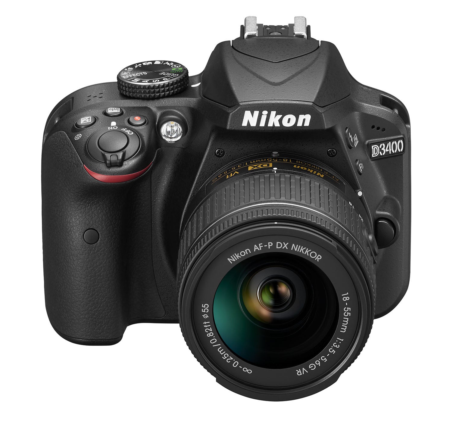Nikon D3400 DX-format Digital SLR Kit w/ 18-55mm DX G VR Zoom Lens Black, camera dslr cameras, Nikon - Pictureline - 3
