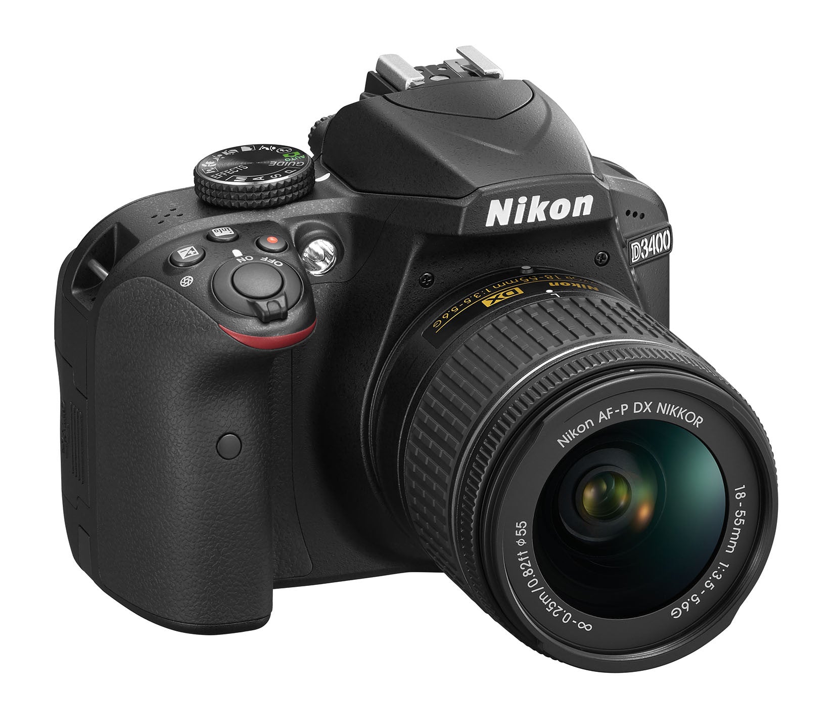 Nikon D3400 DX-format Digital SLR Kit w/ 18-55mm DX G VR Zoom Lens Black, camera dslr cameras, Nikon - Pictureline - 2
