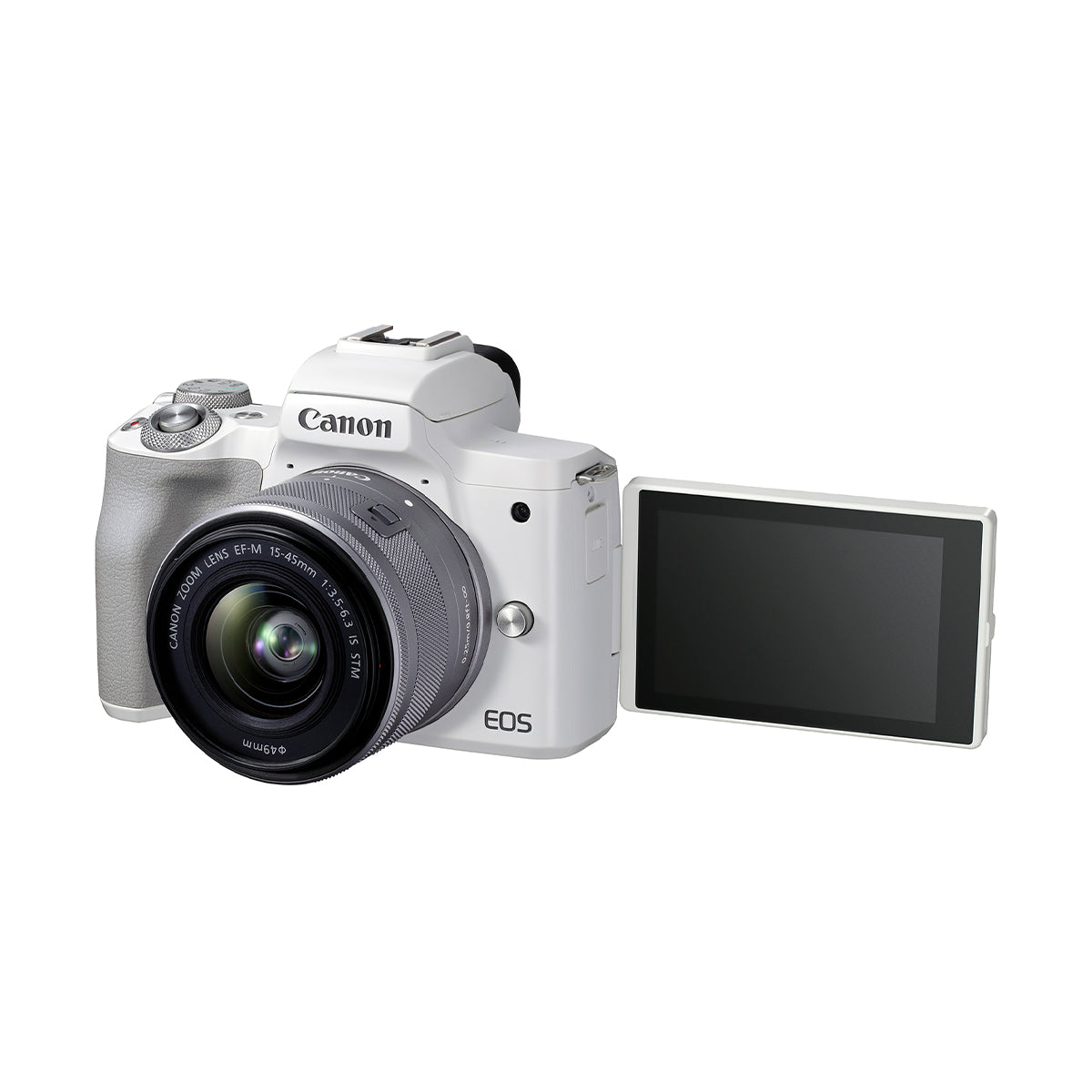 Canon EOS M50 Mark II with EF-M 15-45mm IS STM Lens Kit (White)