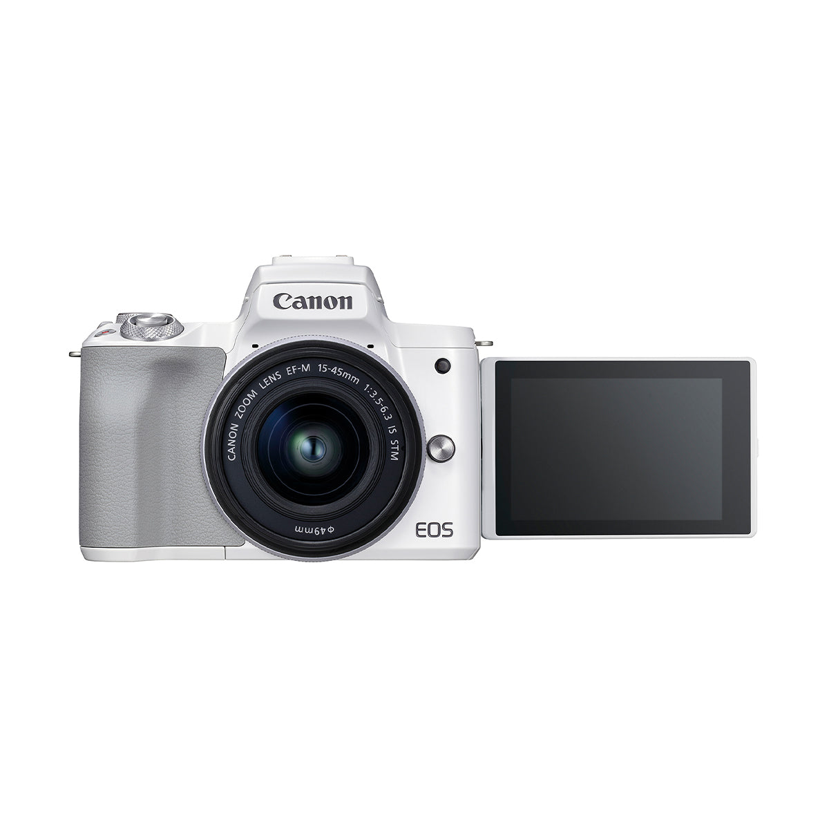 Canon EOS M50 Mark II with EF-M 15-45mm IS STM Lens Kit (White)