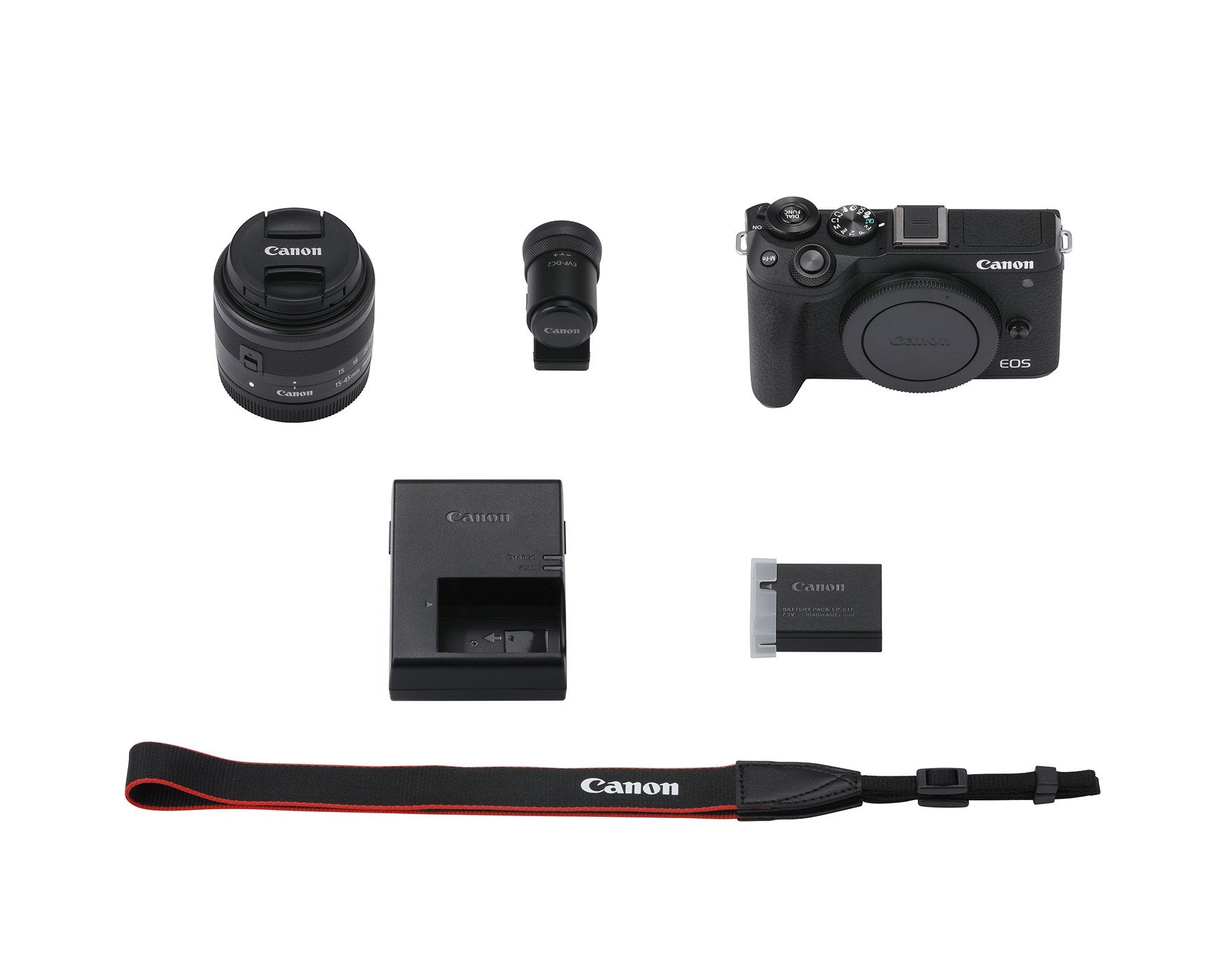 Canon EOS M6 Mark II Mirrorless Camera with EF-M 15-45mm IS STM Lens Specialty Kit (Black)