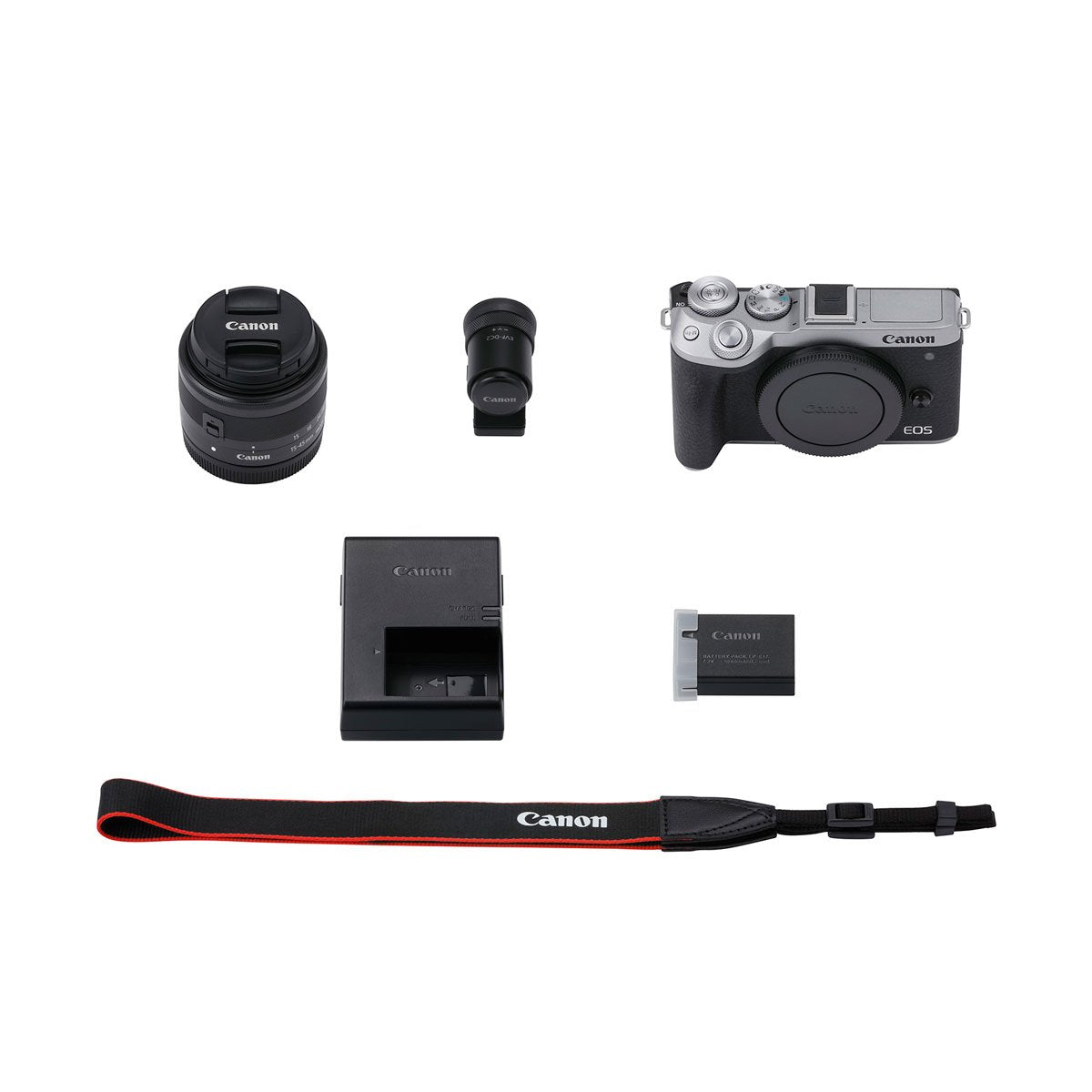 Canon EOS M6 Mark II Mirrorless Camera with EF-M 15-45mm IS STM Lens Specialty Kit (Silver)