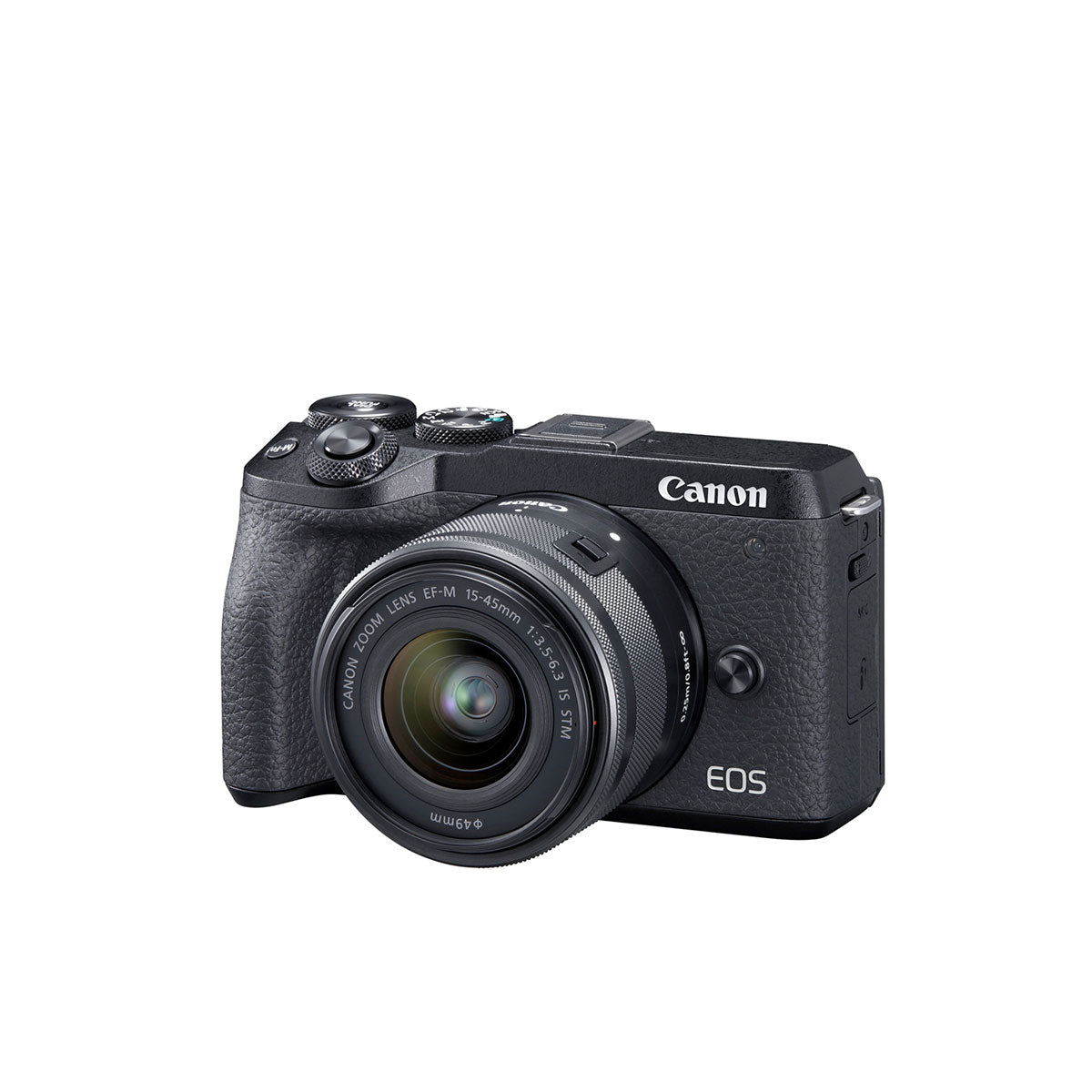 Canon EOS M6 Mark II Mirrorless Camera with EF-M 15-45mm IS STM Lens and EVF (Black)