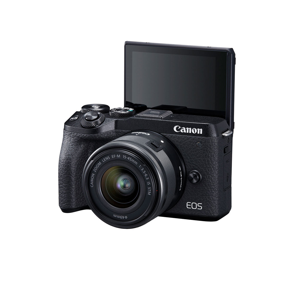 Canon EOS M6 Mark II Mirrorless Camera with EF-M 15-45mm IS STM Lens and EVF (Black)