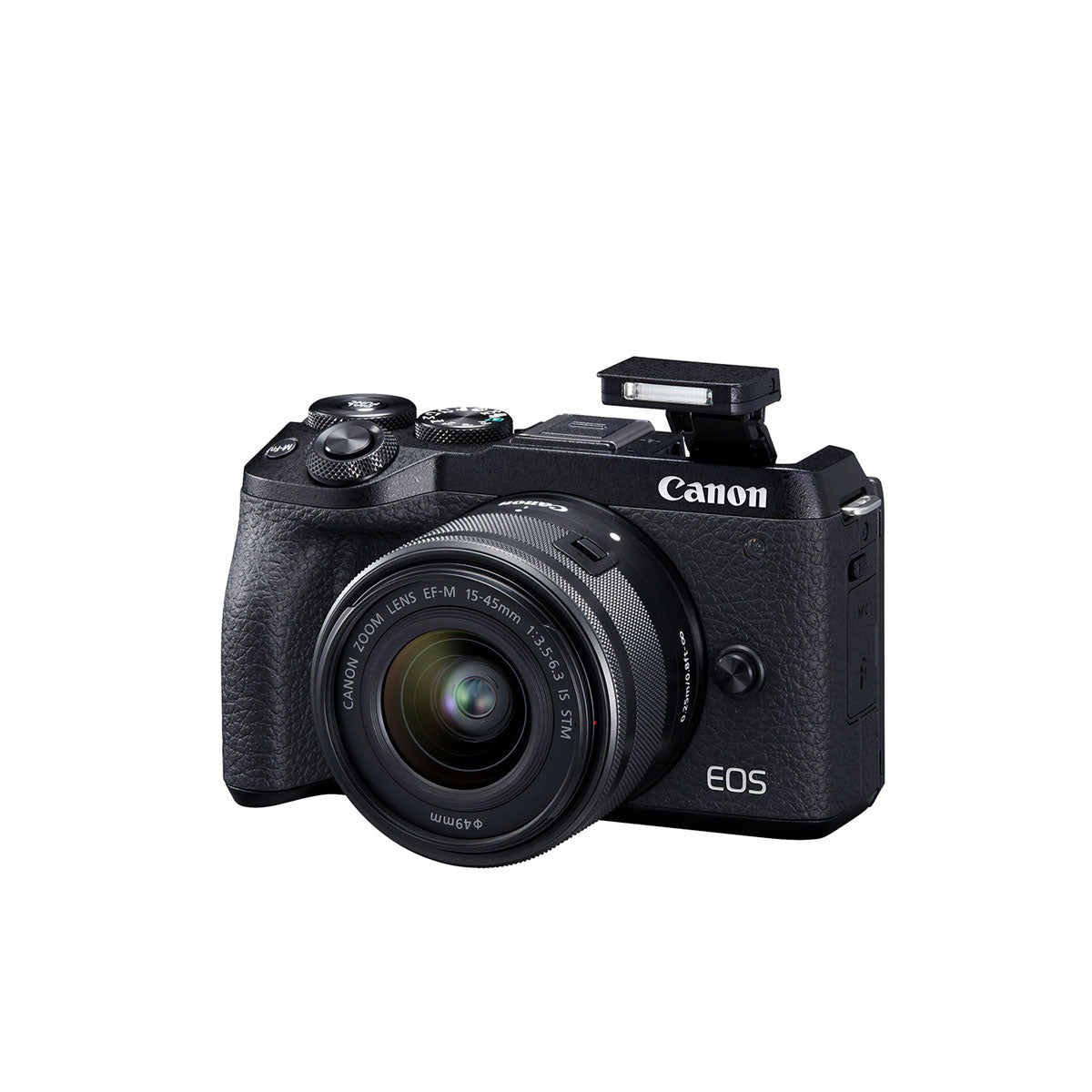 Canon EOS M6 Mark II Mirrorless Camera with EF-M 15-45mm IS STM Lens and EVF (Black)