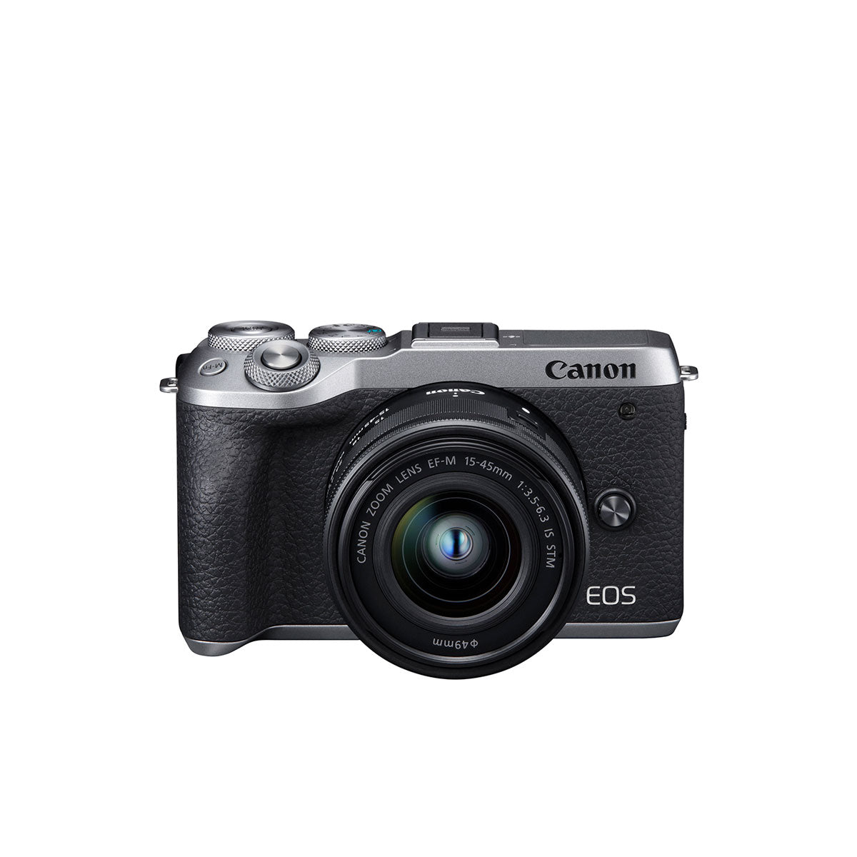 Canon EOS M6 Mark II Mirrorless Camera with EF-M 15-45mm IS STM Lens and EVF (Silver)