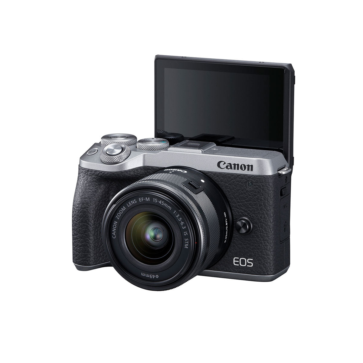 Canon EOS M6 Mark II Mirrorless Camera with EF-M 15-45mm IS STM Lens and EVF (Silver)