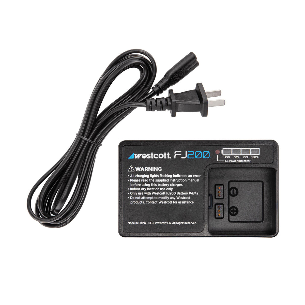 Westcott FJ200 Battery Charger & Cord