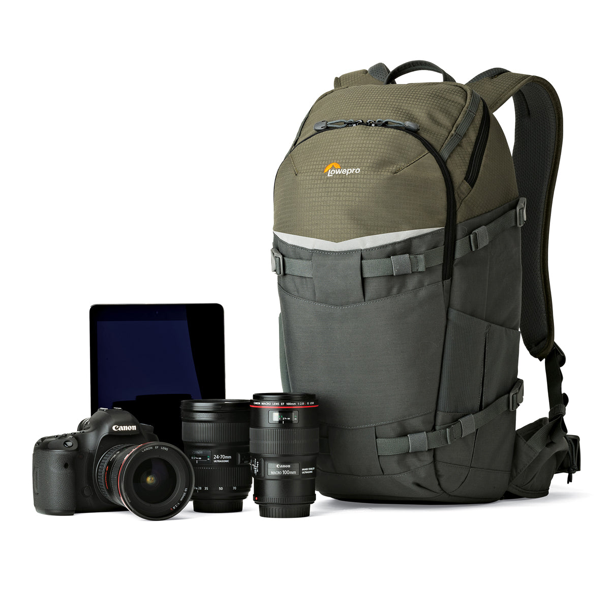 Lowepro Flipside Trek BP 350 AW Backpack (Gray/Dark Green)