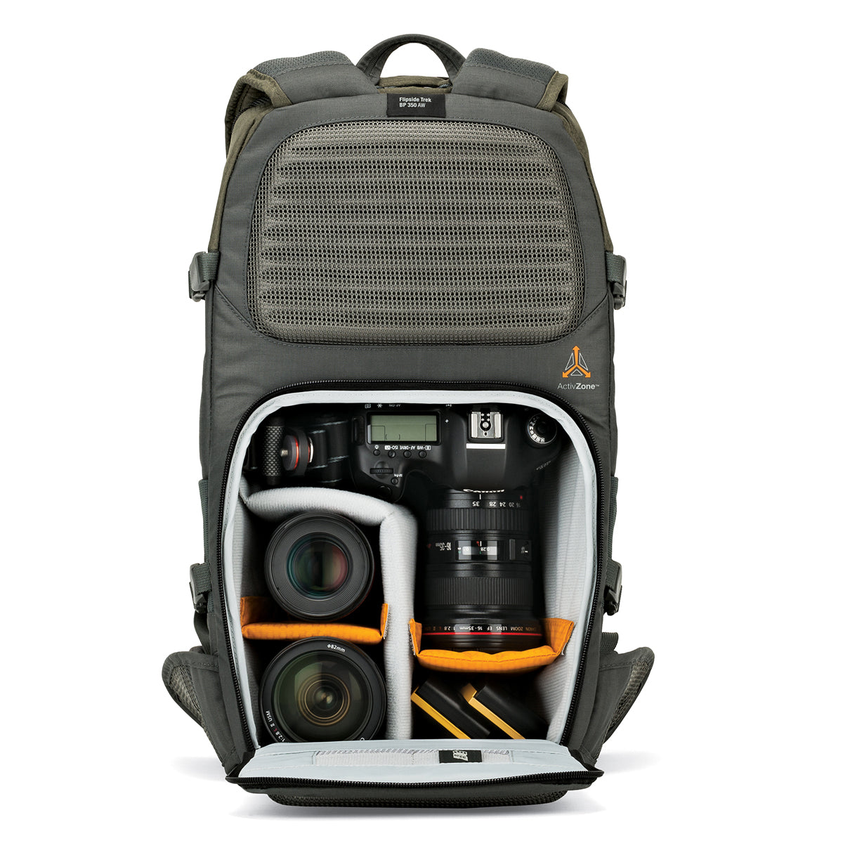 Lowepro Flipside Trek BP 350 AW Backpack (Gray/Dark Green)