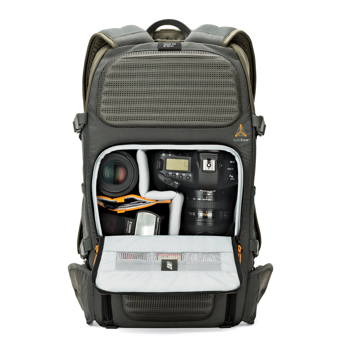 Lowepro Flipside Trek BP 450 AW Backpack (Gray/Dark Green)