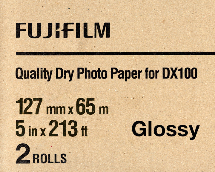 Fuji DX100 Paper Glossy 5"x213' (2-Pack), papers roll paper, Fujifilm - Pictureline