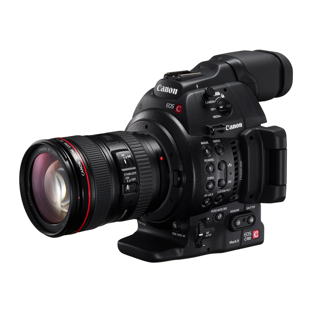 Canon EOS C100 Mark II レンズ有り Canon EOS C100 Mark II Dual Pixel CMOS AF & EF 24-105mm f/4L IS II USM