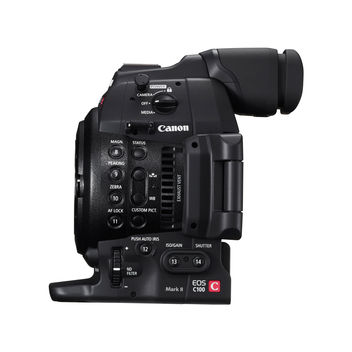 Canon EOS C100 Mark II Dual Pixel CMOS AF & EF 24-105mm f/4L IS II USM Zoom Lens Kit