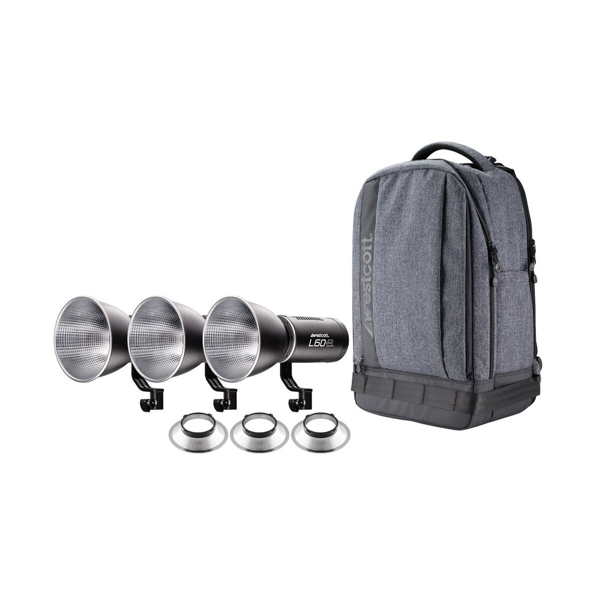 Westcott L60-B Bi-Color COB LED 3-Light Backpack Kit