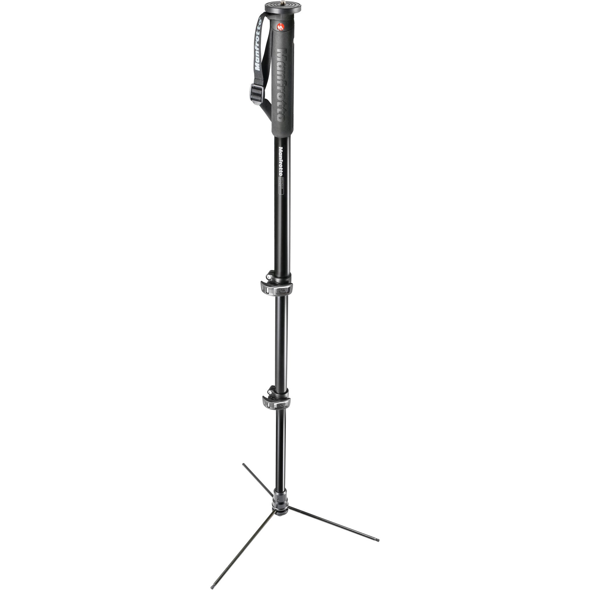 Manfrotto MMXPROA3US 3-Section Aluminum Monopod with Prime Base, discontinued, Manfrotto - Pictureline