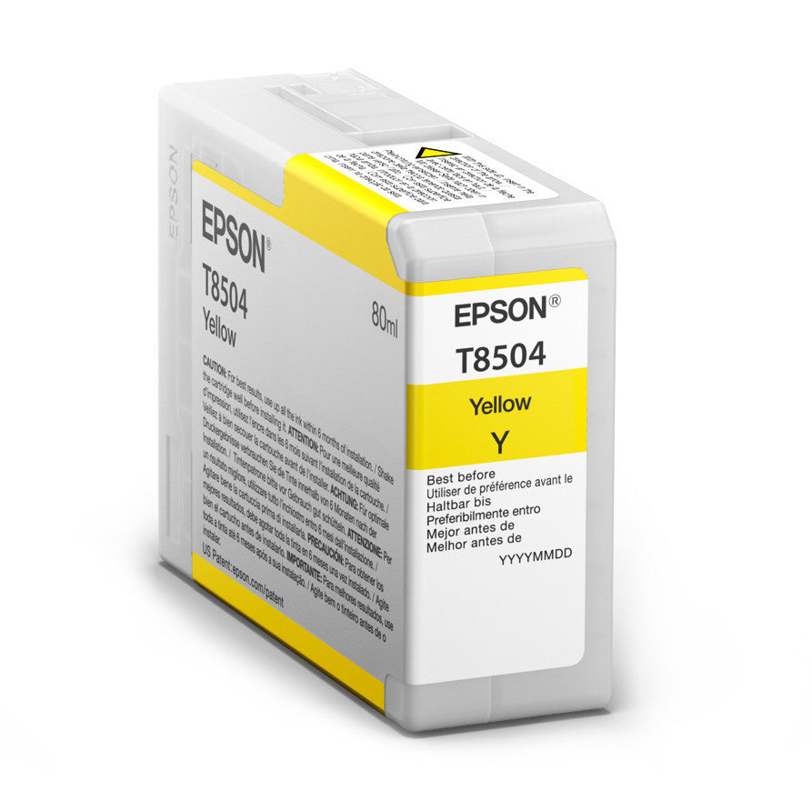 Epson T850400 P800 Ultrachrome HD Yellow Ink, papers ink large format, Epson - Pictureline 