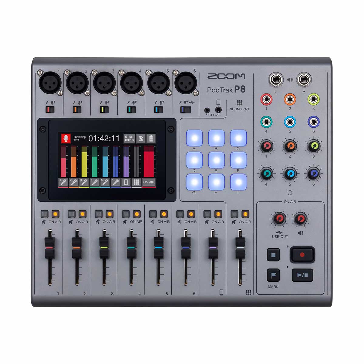 Zoom PodTrak P8 Portable Multitrack Podcast Recorder