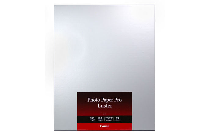 Canon LU-101 Photo Paper Pro Luster 17x22” (25), papers sheet paper, Canon - Pictureline 