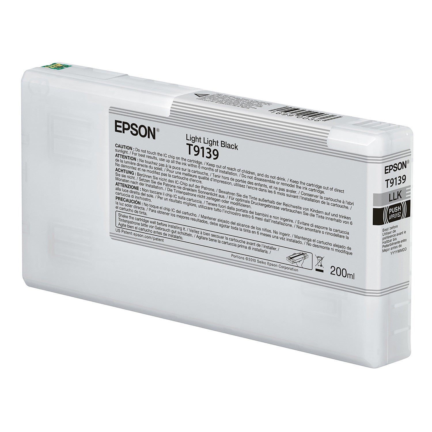 Epson T913900 P5000 Ultrachrome HD Ink 200ml Light Light Black, papers printer ink, Epson - Pictureline