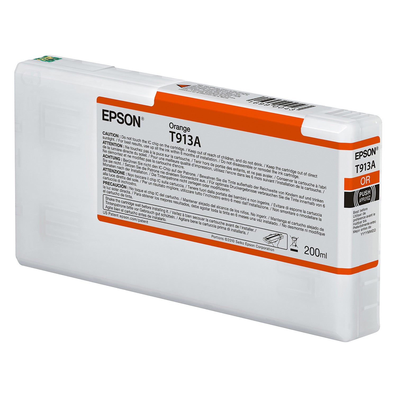 Epson T913A00 P5000 Ultrachrome HD Ink 200ml Orange, papers printer ink, Epson - Pictureline 
