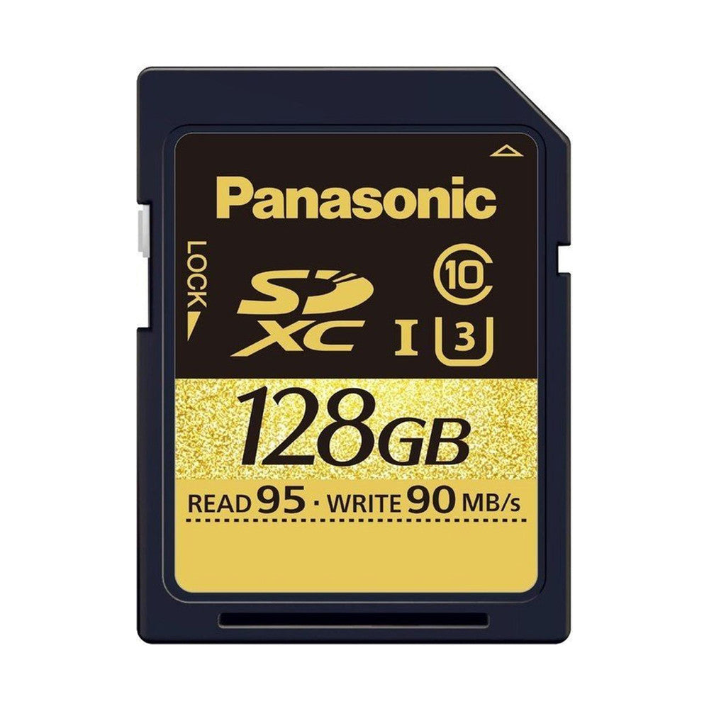 Panasonic Gold U3 128GB SDXC, discontinued, Panasonic - Pictureline