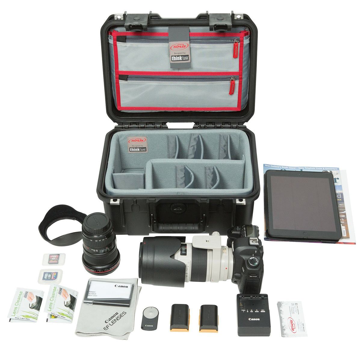 SKB iSeries 1309-6 Case with Think Tank Design Photo Dividers & Lid Organizer (Black)