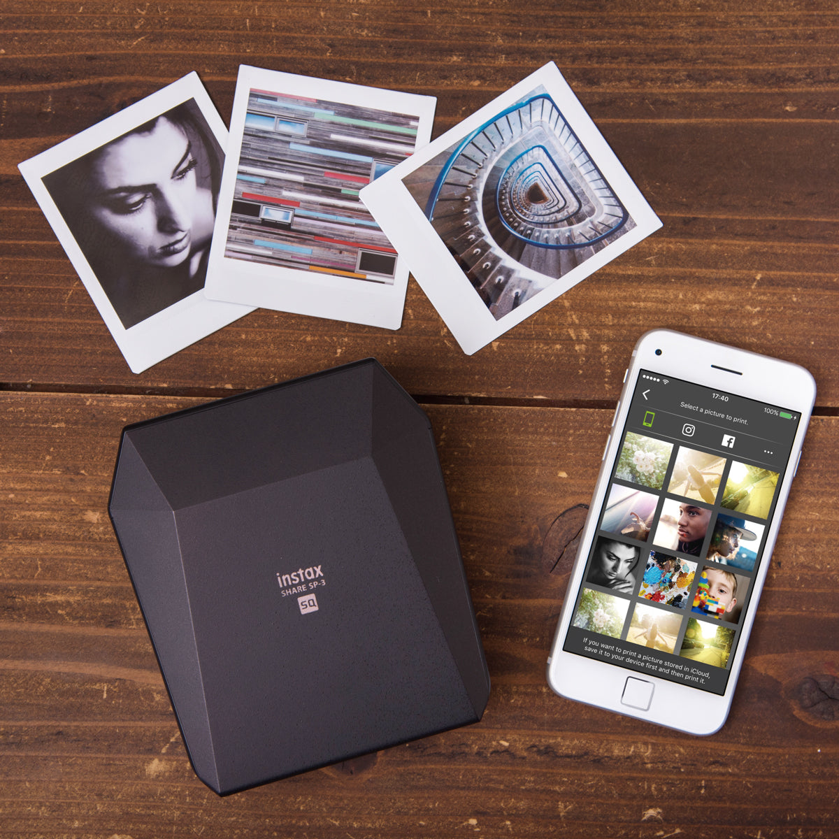 Fujifilm INSTAX Share Smartphone Printer SP-3 (Black)